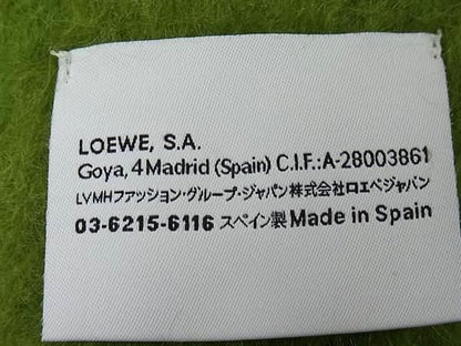Loewe Anagram 50% Mohair 48% Wool 2% Nylon Scarf Shawl Green — view 4