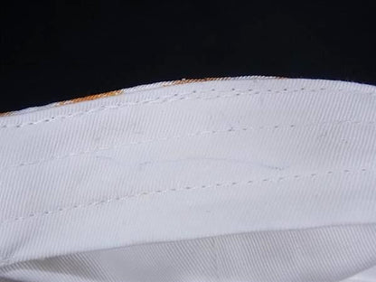 Fendi Silk 100% Baseball Cap 58 Orange — view 5