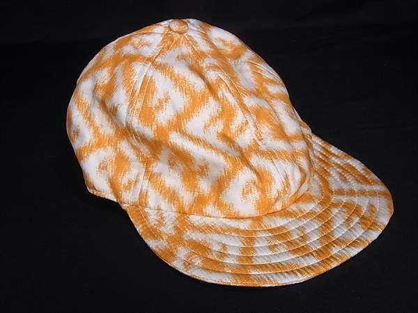 Fendi Silk 100% Baseball Cap 58 Orange