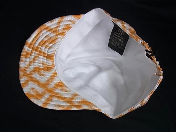 Fendi Silk 100% Baseball Cap 58 Orange — view 3