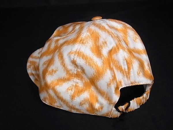 Fendi Silk 100% Baseball Cap 58 Orange — view 2