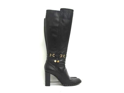Louis Vuitton Long Boots 38.5 Shoes Black — view 2
