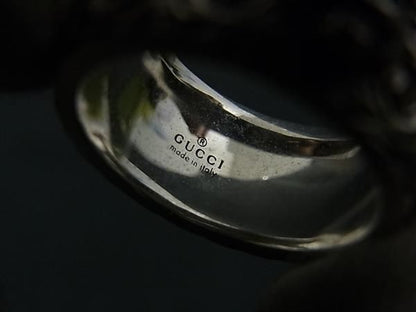 Gucci Cat Head Arabesque Garden Interlocking Ring — view 4