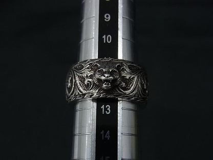 Gucci Cat Head Arabesque Garden Interlocking Ring — view 3