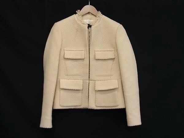 Louis Vuitton Wool Mohair Nylon 36 Ivory Jacket