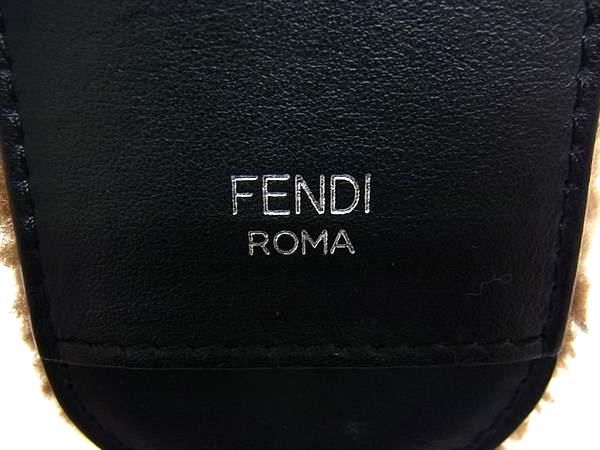 Fendi Zucca Pattern Strap Sleeve Shoulder Pad for Bag Brown — view 3