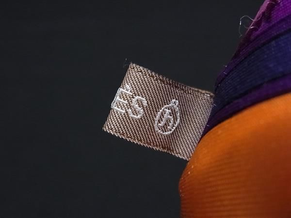 Hermes Petit Ash Ornament Key Holder Bag Charm Purple Orange — view 4