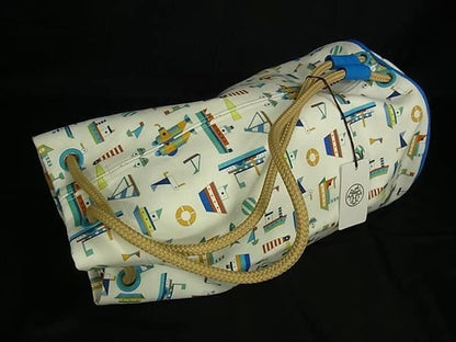 Hermes Petit Chartier Canvas Shoulder Bag White — view 3