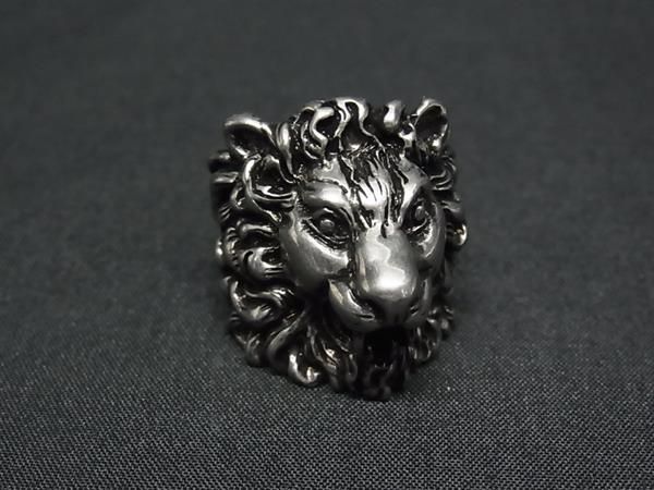 Gucci Lion Head Silver Ring