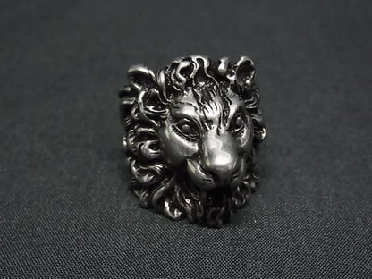 Gucci Lion Head Silver Ring