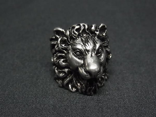Gucci Lion Head Silver Ring