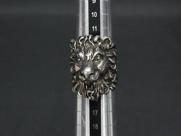 Gucci Lion Head Silver Ring — view 3