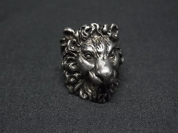 Gucci Lion Head Silver Ring