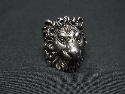 Gucci Lion Head Silver Ring