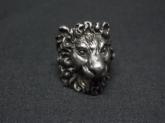Gucci Lion Head Silver Ring