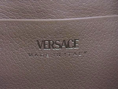 Versace Medusa Leather Clutch Multi Pouch Brown — view 4