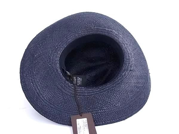Gucci Straw Folded Hat L Navy — view 3