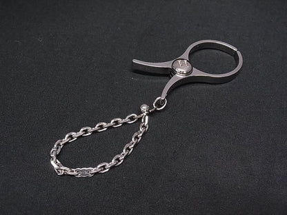 Hermes Phil Glove Holder Charm Silver Gloves — view 2