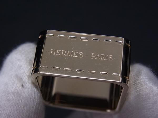 Hermes Bolduc Scarf Ring Closure Gold — view 3