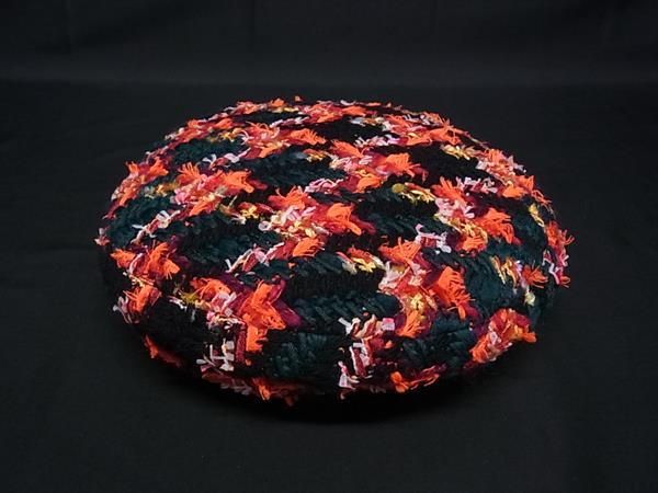 Gucci GG Marmont Wool Nylon Beret M 57 cm Orange — view 2
