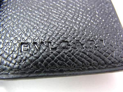 Bvlgari Leather 6 Hole Notebook Cover Schedule Book a Dos Address Black Agenda — view 6