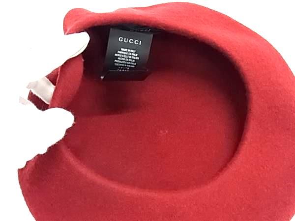 Gucci Wool Beret M Red — view 3