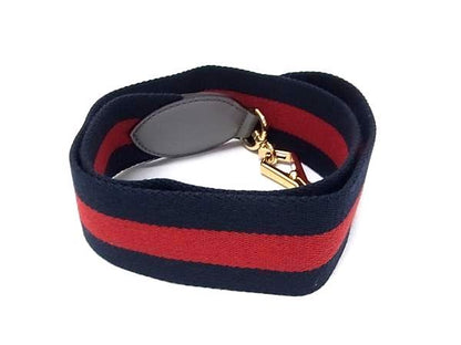 Gucci Nymphaea Sherry Line Canvas Bag Shoulder Strap Belt Navy — view 2
