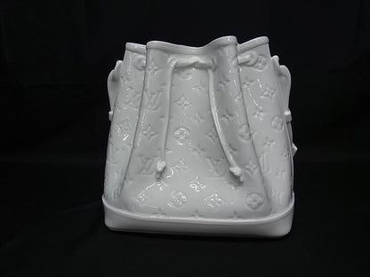 Louis Vuitton Monogram Vase Porcelain Object Interior White — view 2