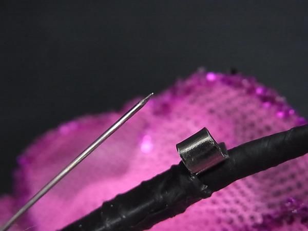Chanel Camellia Nylon Corsage Pin Brooch Pin Badge Pink — view 3
