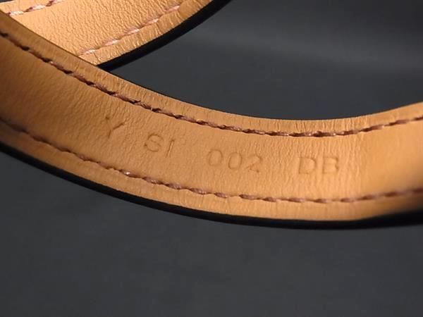 Hermes Rival Double Tour Leather Bracelet Pink — view 4