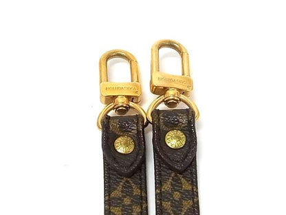 Louis Vuitton Monogram Bag Shoulder Strap Belt Crossbody Brown — view 3
