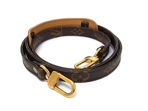 Louis Vuitton Monogram Bag Shoulder Strap Belt Crossbody Brown — view 2