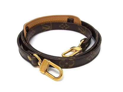 Louis Vuitton Monogram Bag Shoulder Strap Belt Crossbody Brown — view 2