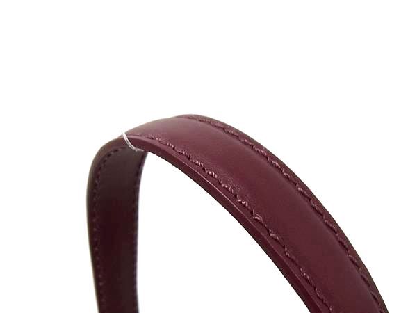 Versace Virtus Leather 2-Way Shoulder Bag Bordeaux — view 2