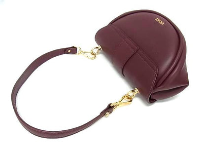 Versace Virtus Leather 2-Way Shoulder Bag Bordeaux — view 3