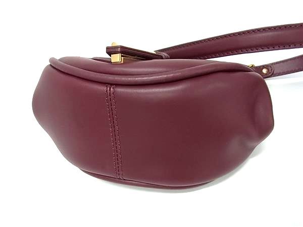 Versace Virtus Leather 2-Way Shoulder Bag Bordeaux — view 4