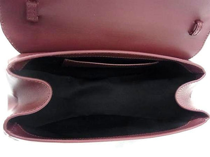 Versace Virtus Leather 2-Way Handbag Shoulder Bordeaux — view 5