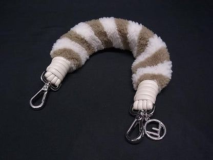 Fendi Strap Bag Handle Ivory Brown — view 2