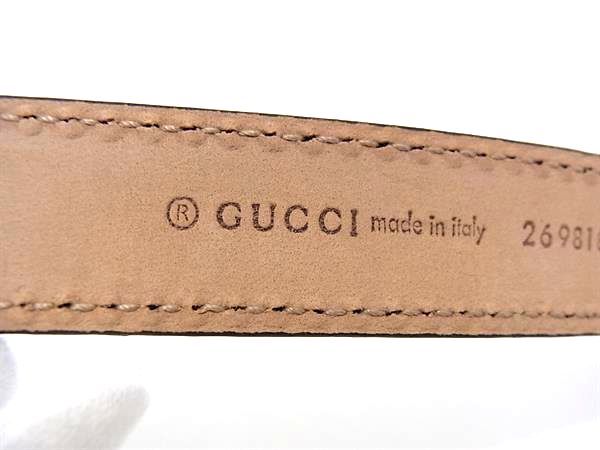 Gucci GG Marmont Leather Gold 80 32 Black Belt — view 5