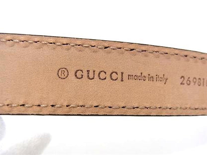 Gucci GG Marmont Leather Gold 80 32 Black Belt — view 5