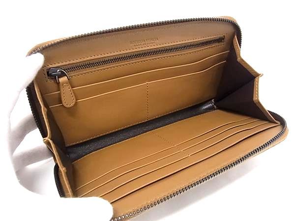Bottega Veneta Intrecciato Leather Zip Around Wallet Brown — view 3