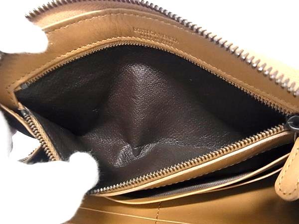Bottega Veneta Intrecciato Leather Zip Around Wallet Brown — view 4