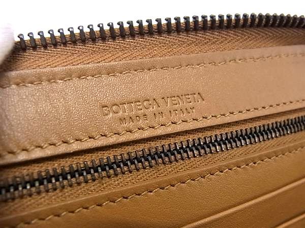 Bottega Veneta Intrecciato Leather Zip Around Wallet Brown — view 5