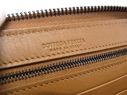 Bottega Veneta Intrecciato Leather Zip Around Wallet Brown — view 5