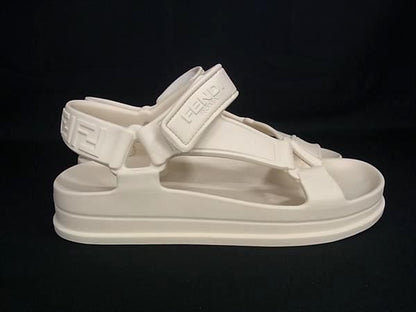 Fendi Rubber 36 Shoes Ivory — view 2