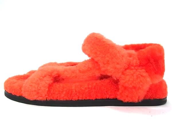 Fendi Shearling 37 Shoes Orange — view 3