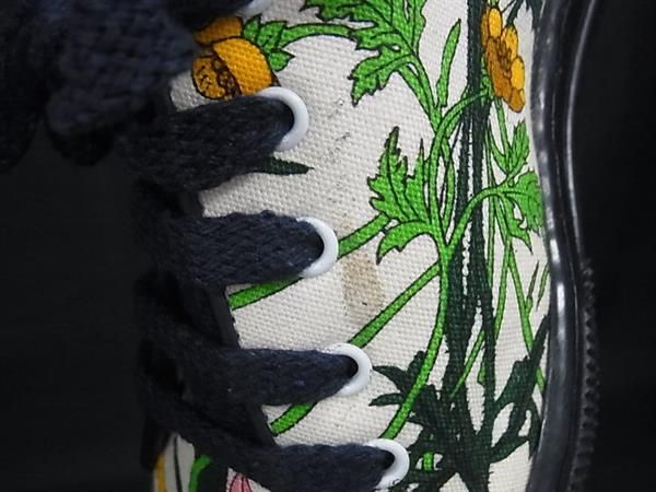 Gucci Flora Canvas Leather 35 Shoes Ivory — view 8