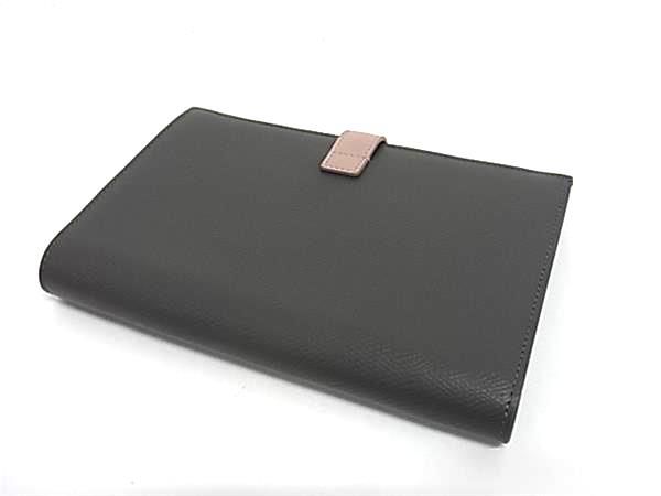Celine Large Strap Wallet Leather Bifold Coin Purse Gray — view 2