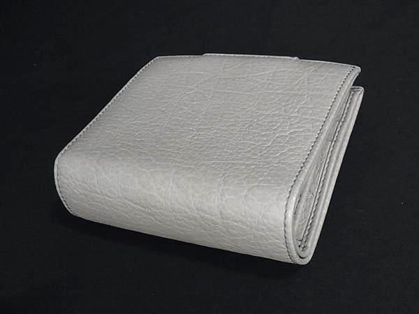 Bvlgari Collezione Leather Bifold Wallet Coin Purse Bill Holder Gray — view 2