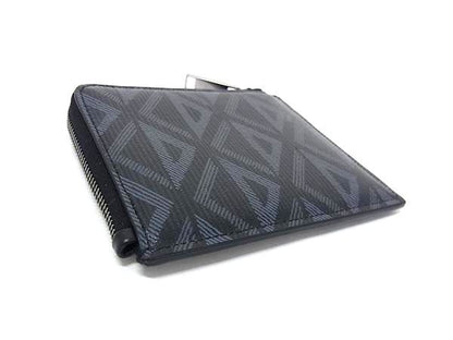 Dior CD Diamond L-shaped Zipper Wallet Black — view 2